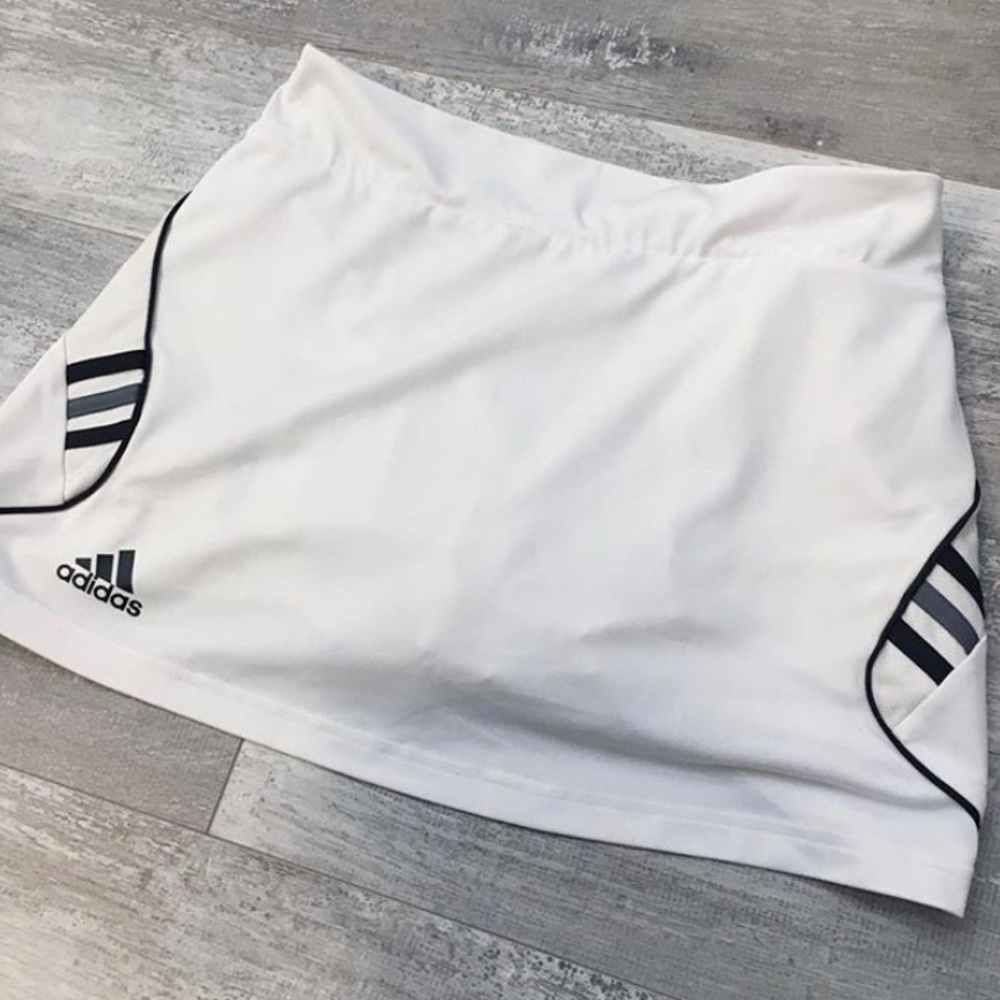 White adidas tennis skirt